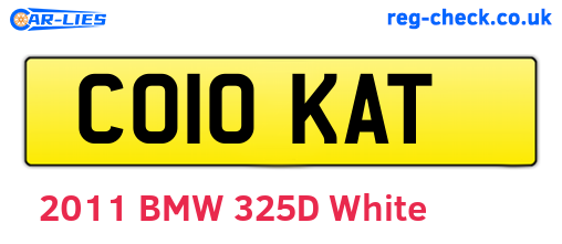CO10KAT are the vehicle registration plates.