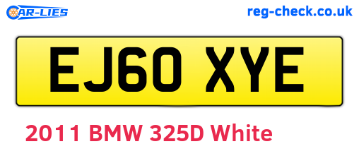 EJ60XYE are the vehicle registration plates.
