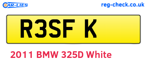 R3SFK are the vehicle registration plates.