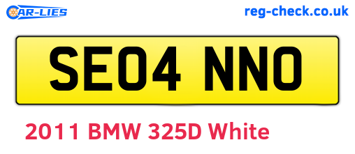 SE04NNO are the vehicle registration plates.