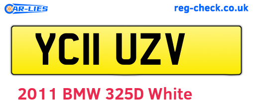 YC11UZV are the vehicle registration plates.