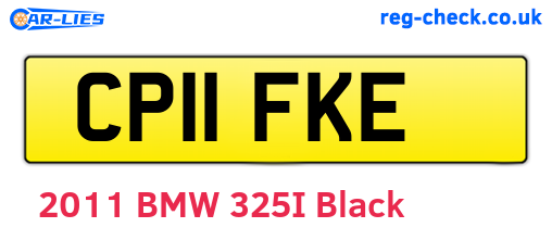 CP11FKE are the vehicle registration plates.