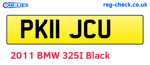PK11JCU are the vehicle registration plates.