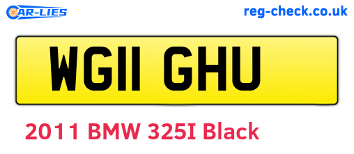 WG11GHU are the vehicle registration plates.