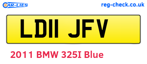 LD11JFV are the vehicle registration plates.