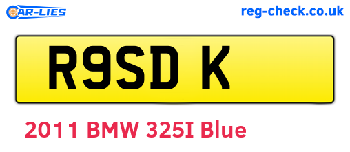 R9SDK are the vehicle registration plates.