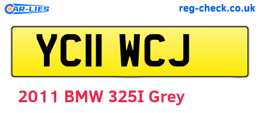 YC11WCJ are the vehicle registration plates.