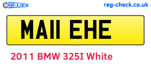MA11EHE are the vehicle registration plates.