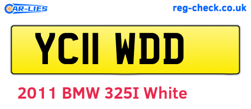 YC11WDD are the vehicle registration plates.