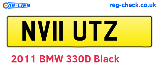 NV11UTZ are the vehicle registration plates.