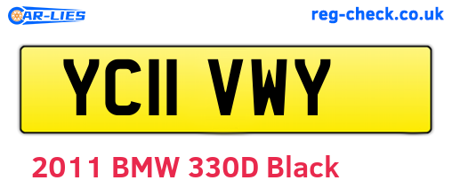 YC11VWY are the vehicle registration plates.