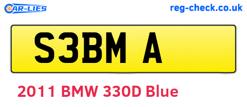 S3BMA are the vehicle registration plates.