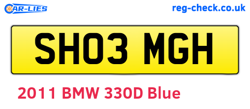 SH03MGH are the vehicle registration plates.