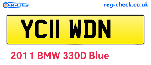 YC11WDN are the vehicle registration plates.