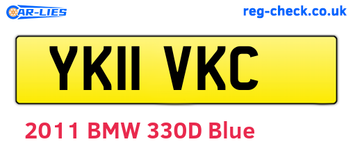 YK11VKC are the vehicle registration plates.