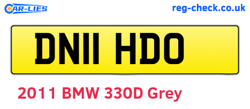 DN11HDO are the vehicle registration plates.
