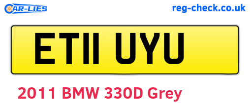 ET11UYU are the vehicle registration plates.
