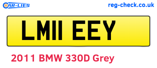 LM11EEY are the vehicle registration plates.