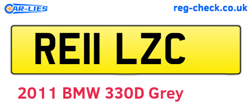 RE11LZC are the vehicle registration plates.