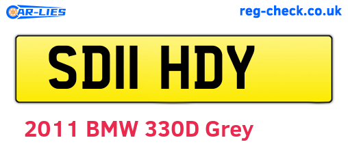 SD11HDY are the vehicle registration plates.