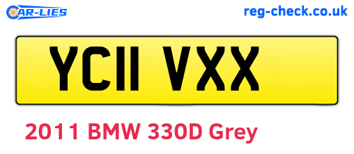 YC11VXX are the vehicle registration plates.