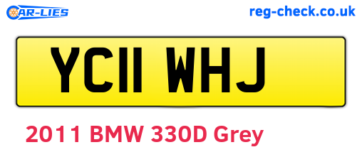 YC11WHJ are the vehicle registration plates.