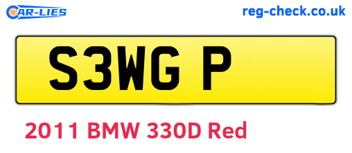 S3WGP are the vehicle registration plates.