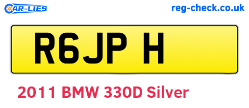 R6JPH are the vehicle registration plates.