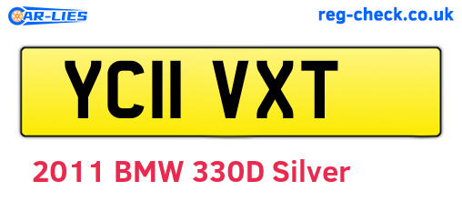 YC11VXT are the vehicle registration plates.