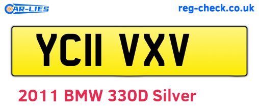 YC11VXV are the vehicle registration plates.
