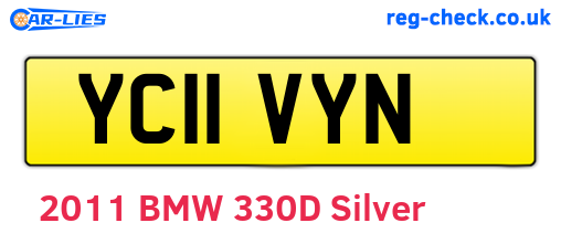 YC11VYN are the vehicle registration plates.