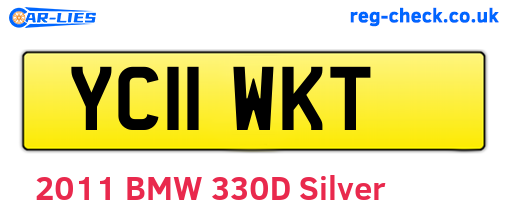 YC11WKT are the vehicle registration plates.