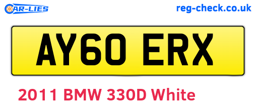 AY60ERX are the vehicle registration plates.