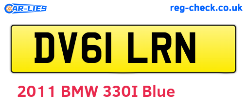 DV61LRN are the vehicle registration plates.