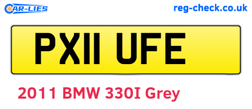 PX11UFE are the vehicle registration plates.