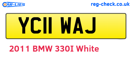 YC11WAJ are the vehicle registration plates.