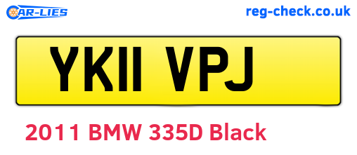YK11VPJ are the vehicle registration plates.