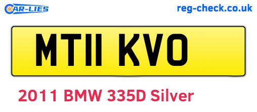 MT11KVO are the vehicle registration plates.