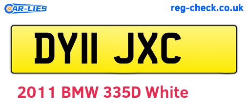 DY11JXC are the vehicle registration plates.