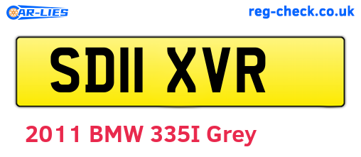 SD11XVR are the vehicle registration plates.