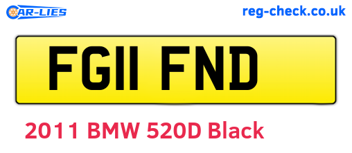 FG11FND are the vehicle registration plates.