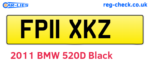 FP11XKZ are the vehicle registration plates.