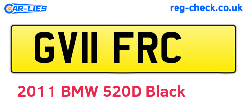 GV11FRC are the vehicle registration plates.