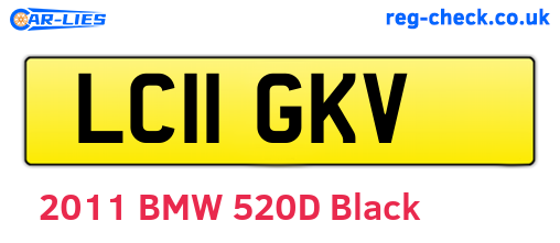 LC11GKV are the vehicle registration plates.