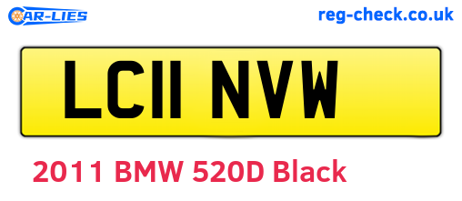 LC11NVW are the vehicle registration plates.