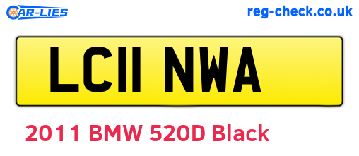 LC11NWA are the vehicle registration plates.