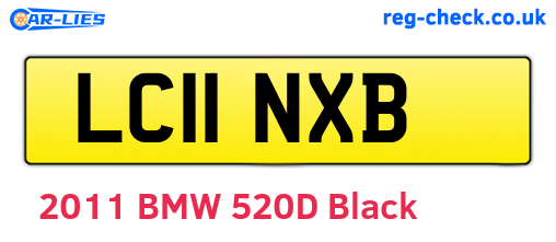 LC11NXB are the vehicle registration plates.