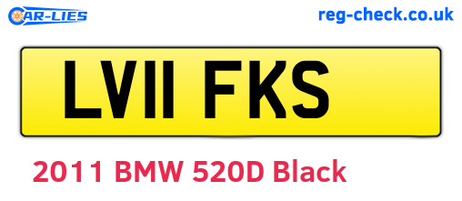 LV11FKS are the vehicle registration plates.