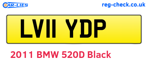 LV11YDP are the vehicle registration plates.