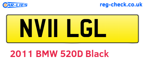 NV11LGL are the vehicle registration plates.